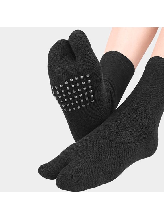 Silicone Toe Socks Breathable Anti-Skid Assorted Colors for Home Use 2Pairs