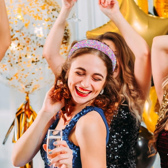 MEIBUTYUP Cute Chunky Headbands Sponge Accessory for Daily Use 2Pcs