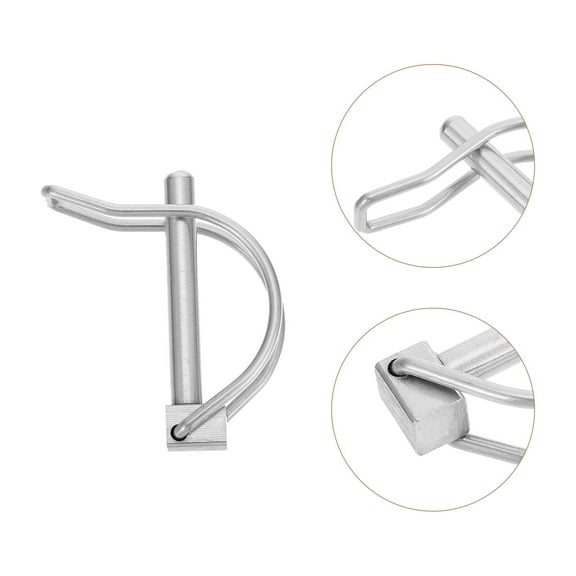 MEIBUTYUP Stainless Steel Safety Coupler Pin for Towing and Mechanical Use, 2 Pieces, Metal Hardware