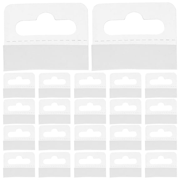 MEIBUTYUP 200Pcs Display Hooks for Hanging Retail Transparent PVC Plastic Hooks for Home Use