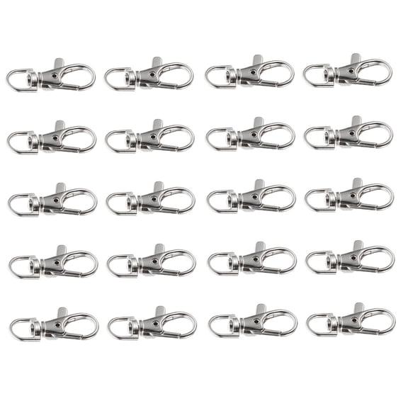 MEIBUTYUP 20Pcs Metal Birdcage Lock Snaps for Pet Cage Door Latch, Clips for Bird, Small Animal, Pet Shop Use