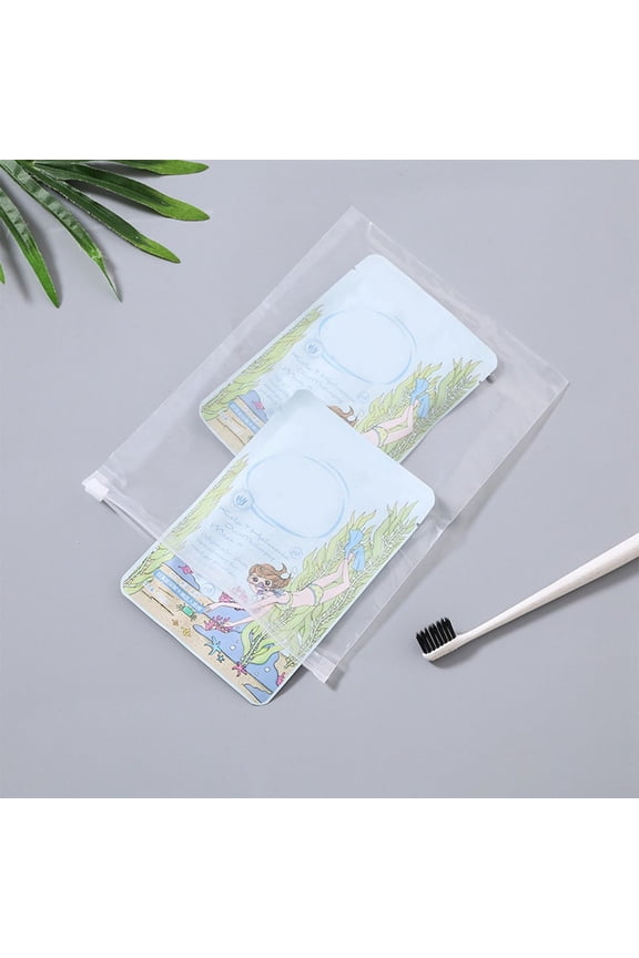 Small Transparent Zippered Pouches 20 Pack for Clothing, Underwear, Socks, Travel and Storage Organizer