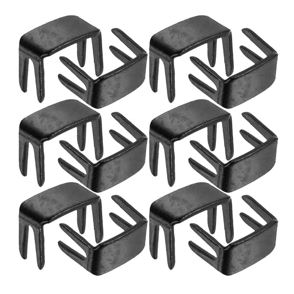 MEIBUTYUP 20Pcs Black Zipper Stopper Replacement Kit for Jackets Clothing Backpacks Prevents Zipper Falling Off