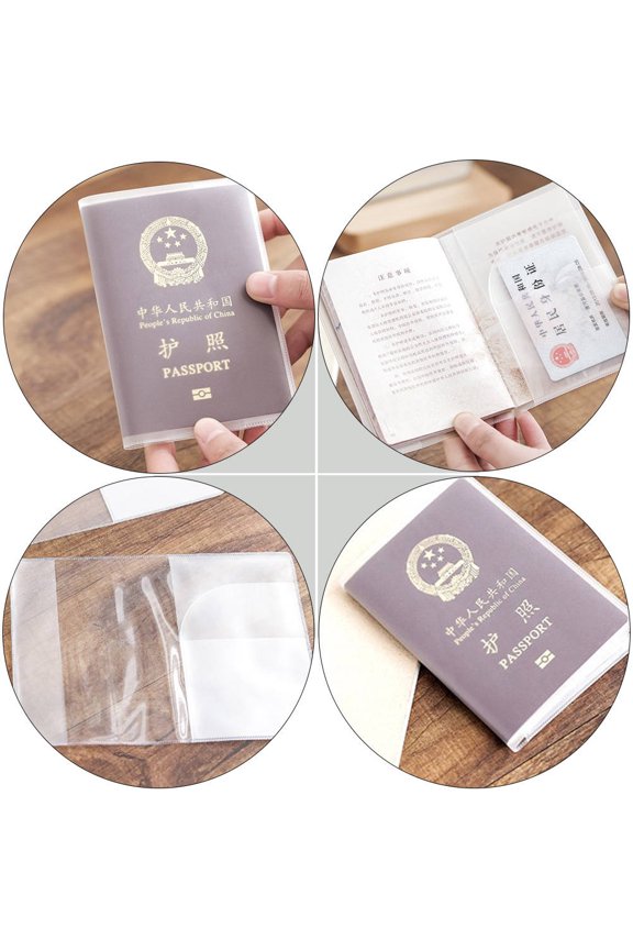 Travel Passport Cover PVC Transparent 20pcs