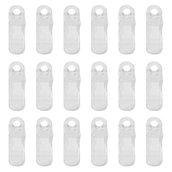 MEIBUTYUP 24Pcs Plastic Awning Clips Transparent for Securing Tarps During Sailing