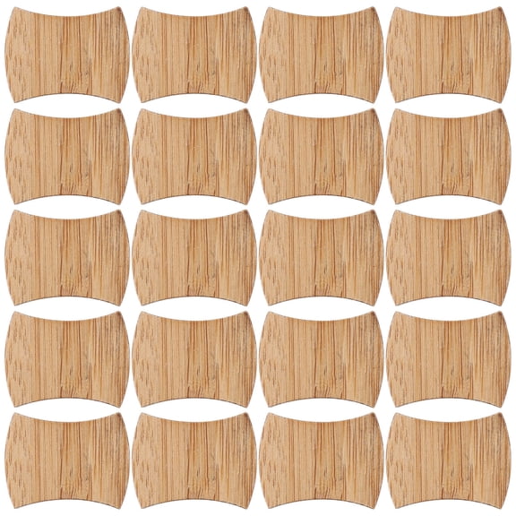 MEIBUTYUP 24Pcs Mini House Flooring Light Brown Bamboo Model Building Hobbyists Micro Gardening Art