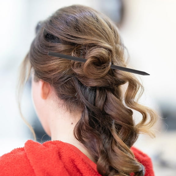 MEIBUTYUP 25pcs Hairpin Bun Hair Sticks Wood Simple Style Photo Back to School