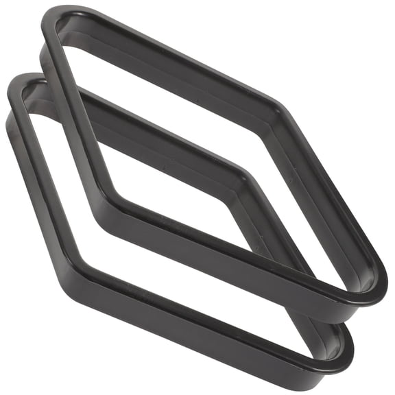 MEIBUTYUP 2-Pack Black Billiard Tripod Rack for 9- Pool Storage Holder for Man Cave or Use