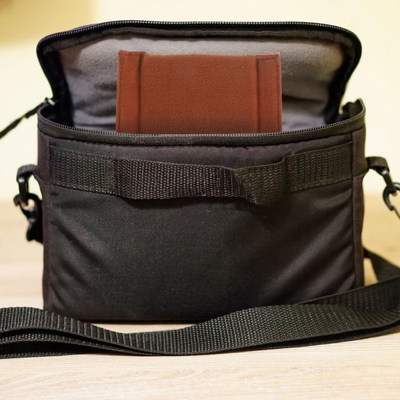 MEIBUTYUP Shock-Absorbing Camera Bag Insert Brown Polyester Padded Divider for Travel Outdoor Photography Gear