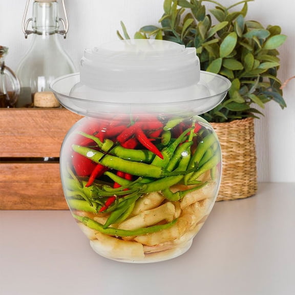MEIBUTYUP Multi Function Clear Plastic Pickle Container with Sealing Lid for Household Storage