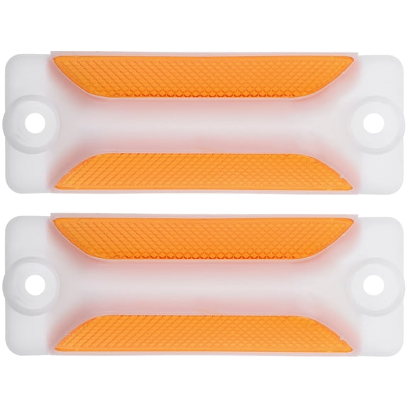 MEIBUTYUP 2Pcs High Visibility Reflective Road Markers Warning Signs for Highway Safety