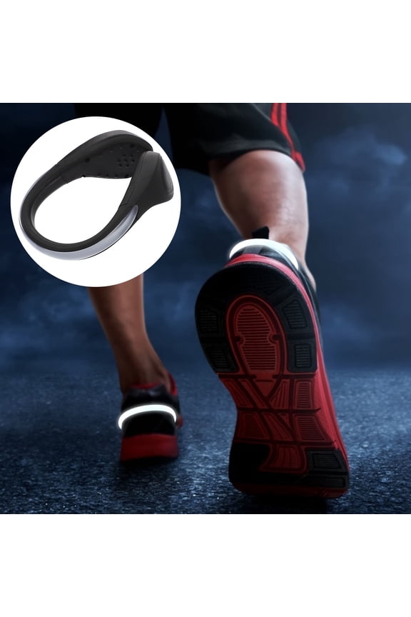 2-Pack Night Running Shoe Clip Lights, Adjustable Bright LED Safety Lamps for Outdoor Jogging