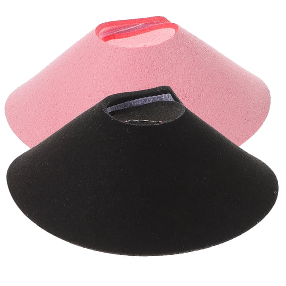 MEIBUTYUP 2Pcs Pet Bird Collar Black Protective Neckband Ring Anti-Scratch Collar