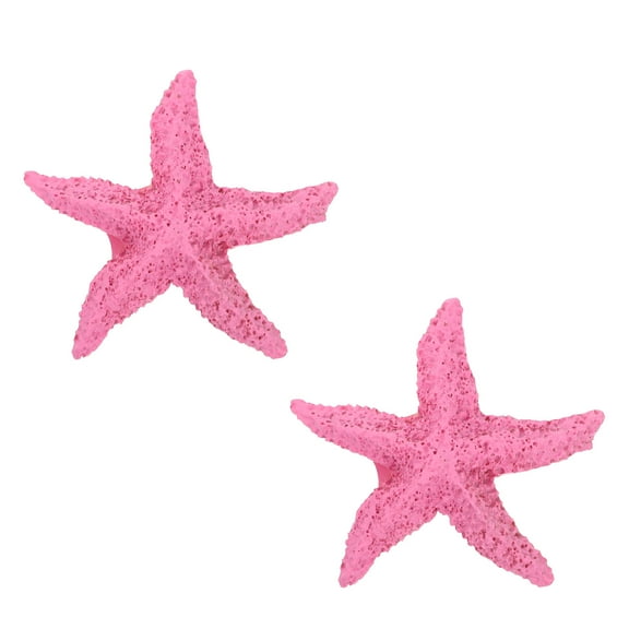 MEIBUTYUP 2-Pack Artificial Marine Animal Resin Ornaments for Aquarium Decoration and Landscaping Accessories