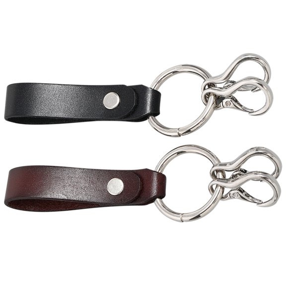 MEIBUTYUP Vintage Belt Keychain Pendant - Assorted Colors, Stylish and Portable (2Pcs)