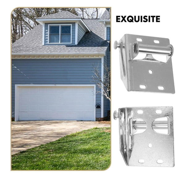 MEIBUTYUP 2-Pack Garage Door Hinge Lifting Brackets, Iron Material, Heavy Duty Fixture for Door Repair