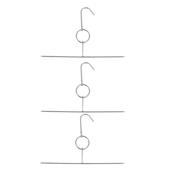 MEIBUTYUP 2Pcs Convenient BBQ Hooks for Roasting Meat Home Use Adults