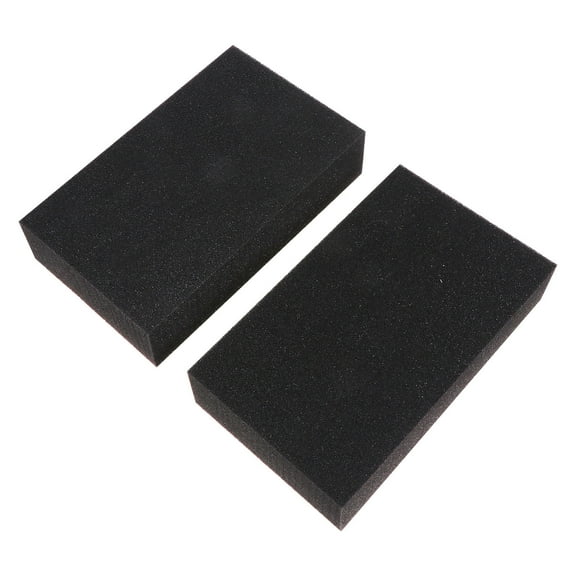 MEIBUTYUP 2Pcs Car Accessories Black Car Wash Sponge Block Soft Durable and Absorbent