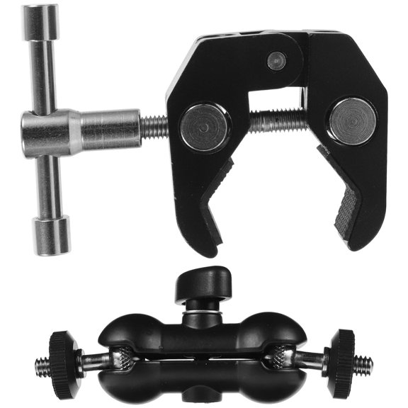 MEIBUTYUP Universal Microphone Clamp Microphone Clips Black 2Pcs