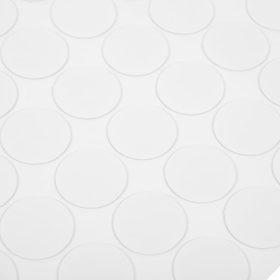 MEIBUTYUP 300Pcs White Double Sided Clear Acrylic Dot Stickers Easy Application for Home and Crafts