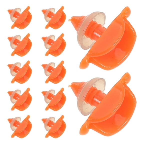 MEIBUTYUP 30Pcs Orange Plastic for Stuffed Toys Puppet Accessories Craft Supplies for Kids and Adults