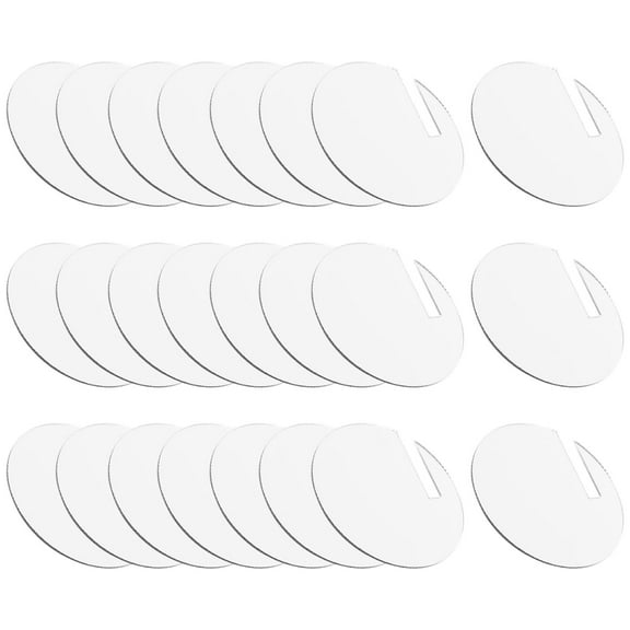 MEIBUTYUP 30pcs Reusable Acrylic Drink Labels for Home, Parties, Events, Barware Accessories, Easy to Use