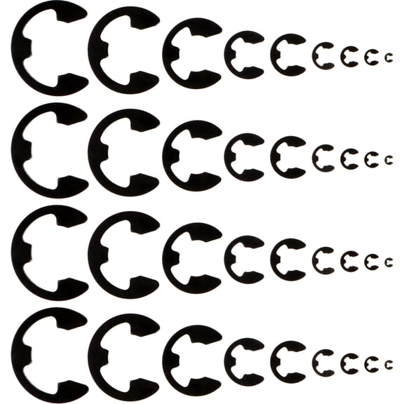 MEIBUTYUP Manganese Steel Retaining Clip Set in Black for Home Repair, Projects, and Secure