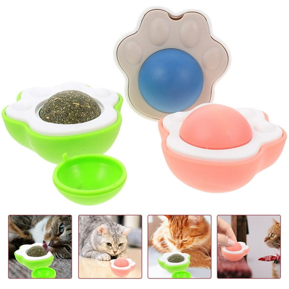 MEIBUTYUP 3-Pack Catnip for Cats Indoor Play and Treats, Licking Fun and Mood Enhancement Toys