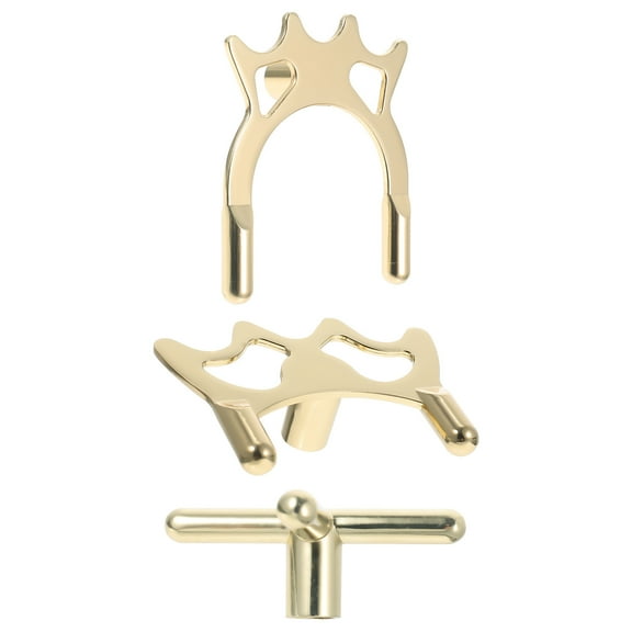 MEIBUTYUP 3Pcs Rust-proof Pool Bridge Zinc-aluminium Alloy Low Fork Professional Design for Pool Playing