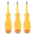 thumbnail image 1 of MEIBUTYUP Voltage Tester Screwdriver Set, 3 Pieces Yellow Electrical Test Tools for Safe and Disassembly, 1 of 7