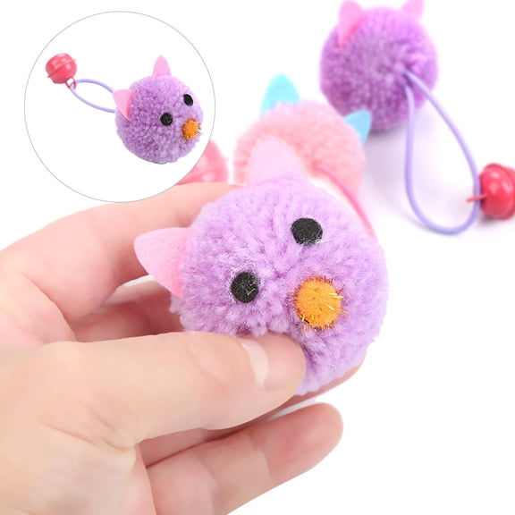 MEIBUTYUP 4-Pack Cat Toys Plush Mouse with Assorted Colors for Interactive Pet Entertainment