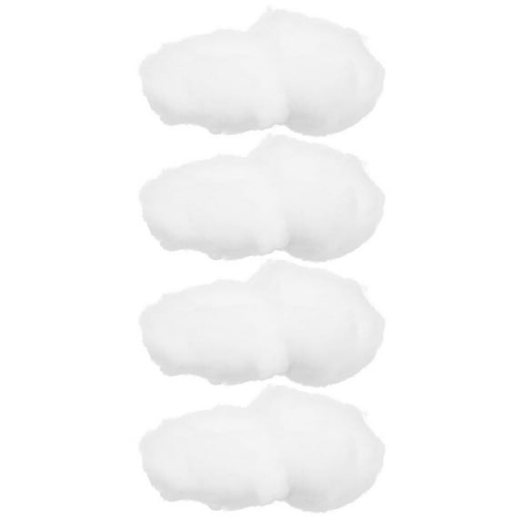 MEIBUTYUP 4Pcs White 3D Clouds Ceiling Hanging Decor Pendant for Party Home Xmas Tree