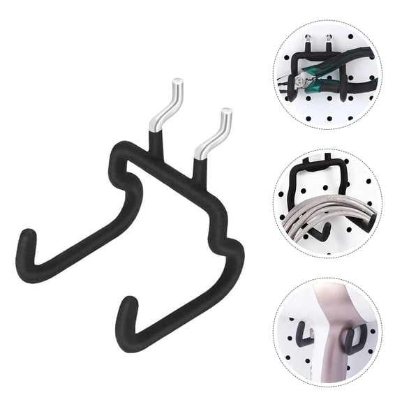 MEIBUTYUP 4-Pack Heavy Duty Steel Garage Hooks Wall Mounted Tool Organizer for Workshop, Garage, and Home Storage