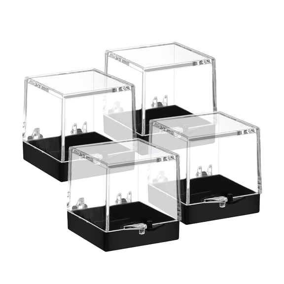 MEIBUTYUP Clear Specimen Storage Box Set, 4pcs Sample Containers for Laboratory and Use
