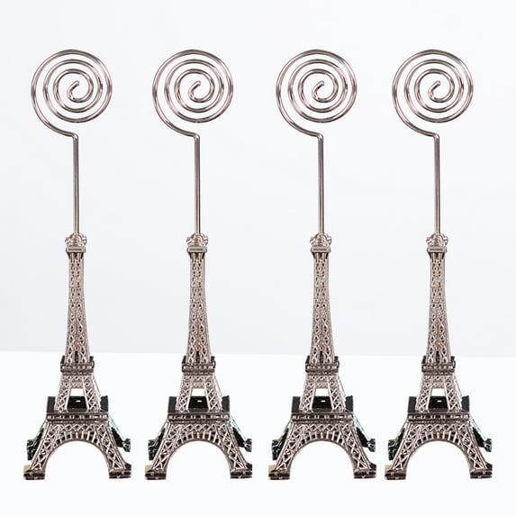 MEIBUTYUP Metal Memo Clip Holders 4-Pack in Random Colors, Ideal for Graduation, Engagement, and Party Decorations