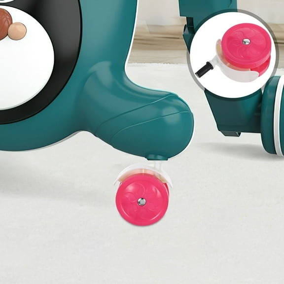 MEIBUTYUP 4Pcs Walker Wheel Kit Plastic Wheels Pink PP Swivel Quick Installation For Baby Walker And Stroller