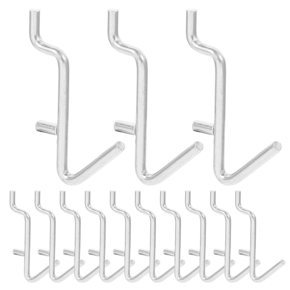 MEIBUTYUP V Shape Peg Hooks Metal Storage Hooks for General Users in Garage Pegboards 20pcs