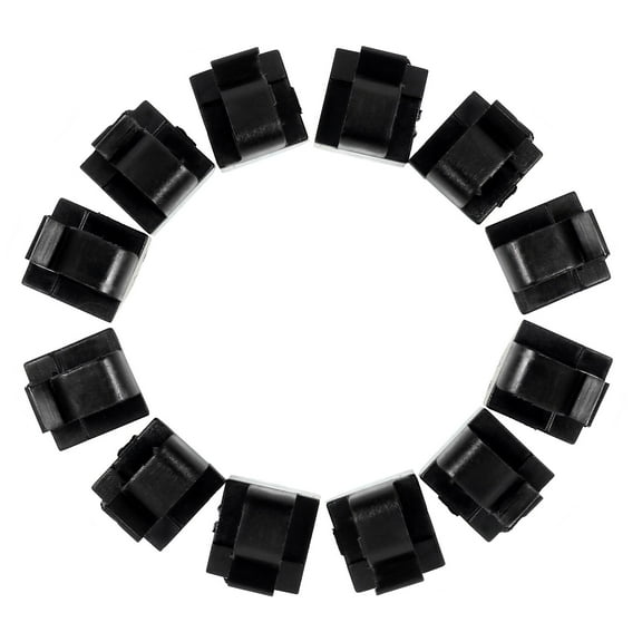 MEIBUTYUP 50Pcs Black Wire Buckle Self Adhesive Cable Clips for Home Use