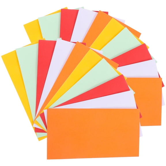 MEIBUTYUP 50 Pcs Colored Money Envelopes for Cash Saving, Cards, , and Small Item Storage, Paper Envelopes
