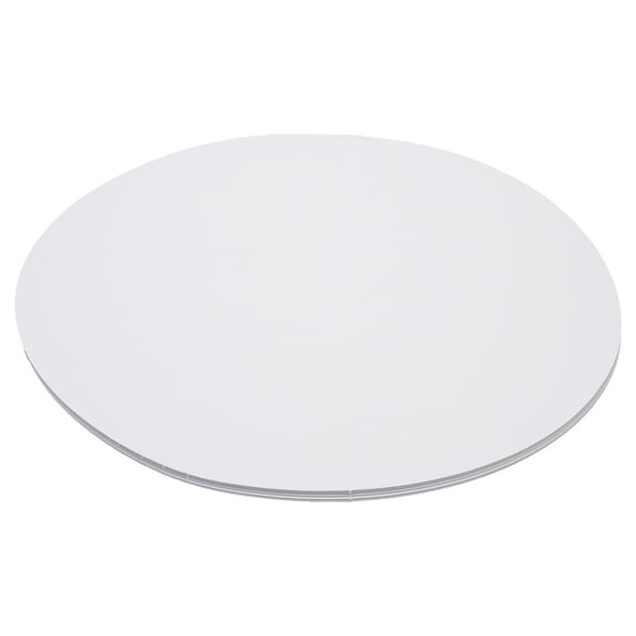MEIBUTYUP 50 Pieces White Round Cardboard for Mandala Art, Painting, and Craft Projects with Smooth Edges