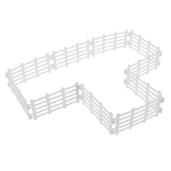 MEIBUTYUP 50pcs Fence Toy Set for Diorama Accessories Realistic Miniature Design for Model Scenes