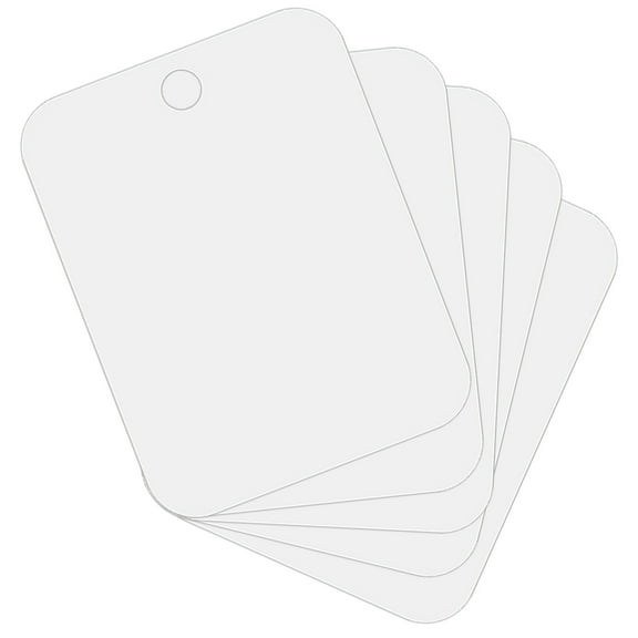 MEIBUTYUP 5Pcs Hanging Wall Mirrors Acrylic Tile Mirror Decals Removable Adhesive for Home