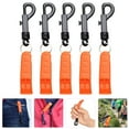 thumbnail image 1 of MEIBUTYUP 5-Pack Outdoor Survival Whistles with Keyrings, Plastic Emergency Camping Whistle for Hiking, Safety, and Outdoor Kits, 1 of 8