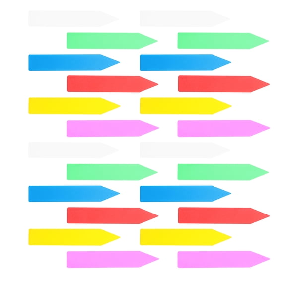 MEIBUTYUP 600Pcs Plastic Flower Tags with Assorted Colors for Gardening Plant Identification