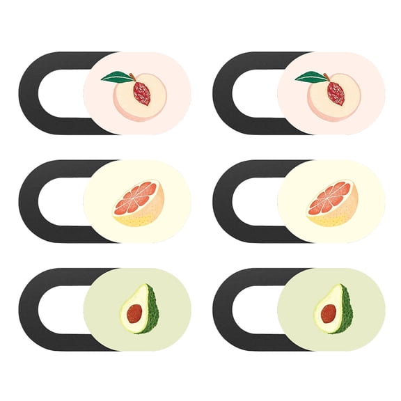 MEIBUTYUP 6-Pack Webcam Covers Anti-Hacking Laptop Camera Privacy ABS Assorted Colors for Daily Use and Back to School