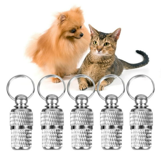MEIBUTYUP 6- Collar Tags for Dogs and Cats with Easy-to-Attach , Pet Identification Labels
