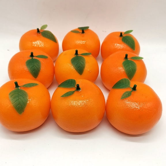 MEIBUTYUP 6Pcs Faux Oranges Fruit Orange Decorations Lifelike Photography Props for General Users