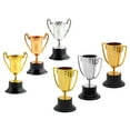 thumbnail image 1 of MEIBUTYUP 6Pcs Decorative Small Plastic Trophies Lightweight Portable Prize Ornaments, 1 of 8