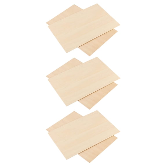 MEIBUTYUP 6 Pieces Wood Craft Blanks Khaki for Hand Carving, Projects, Labels, and Woodworking Supplies