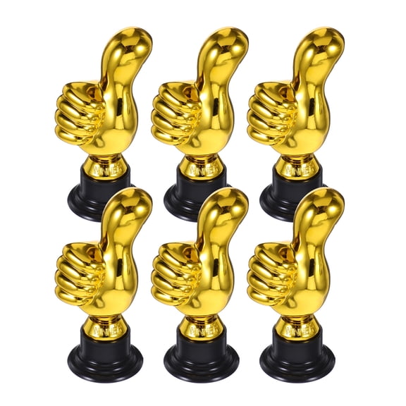 MEIBUTYUP Funny Thumbs Up Trophy Plastic Award for Game Night Celebrations